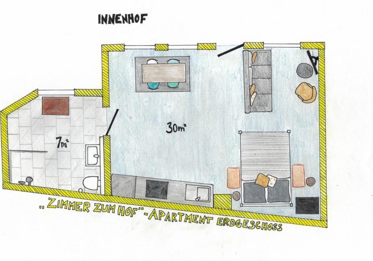 Das Gelbe Haus - Drei Besondere Ferienwohnungen Flensburg Ngoại thất bức ảnh