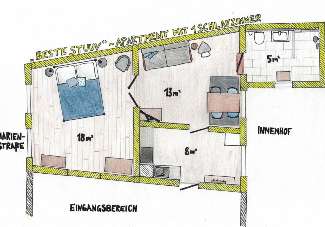 Das Gelbe Haus - Drei Besondere Ferienwohnungen Flensburg Ngoại thất bức ảnh